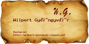 Wilpert Gyöngyvér névjegykártya